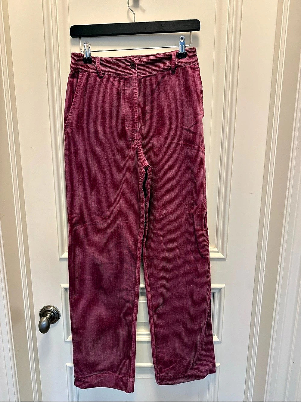 Comptoir des Cotonniers MAORA-INIT Corduroy Trousers Purple Size 6